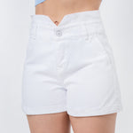 SHORT TIRO SUPER ALTO, DETALLE EN LA PRETINA REF:5011
