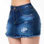 FALDA SHORT,TIRO ALTO, CON DESTROYER REF: 5103